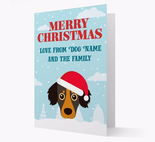 Love From the Family: Personalized {breedFullName} Christmas Card